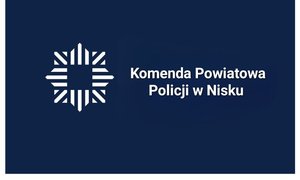 logo policyjnej gwiazdy oraz napis komenda powiatowa policji w nisku