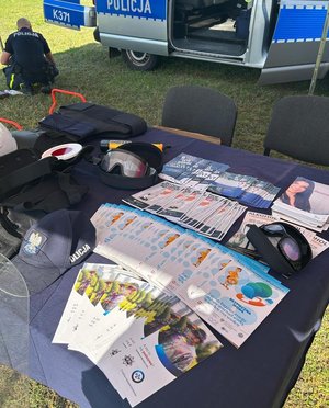 ulotki i materiały promocyjne podczas pikniku profilaktycznego