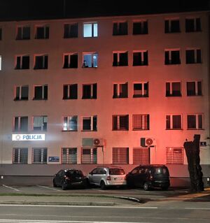 KPP w Nisku podświetlona na czerwono.