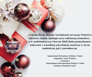 Życzenia Komendanta Policji w Nisku