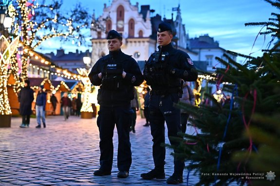 Policjanci nadzorują przebieg Jarmarku