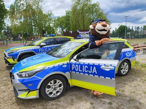 Zdjęcia przedstawiają funkcjonariuszy podczas pikniku rodzinnego.