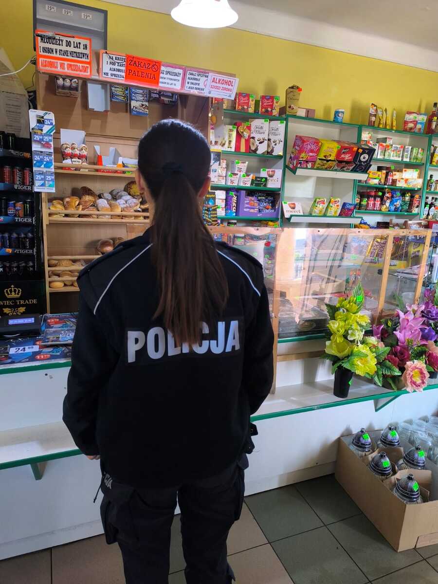 Akcja profilaktyczna policji w Nisku dotycząca sprzedaży alkoholu
